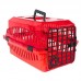 Caixa de Transporte com Glitter N1 Vermelho Transparente - Pet Toys - MEDIDAS: C44 X L31 X A27,6CM