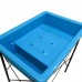 Banheira plastica com suporte azul - Acomix - 94x96,5x66cm