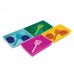 Kit bandeja higienica,pa higienica e 2 comedouros plastico cores diversas - Pollymer - 40x27x7cm 