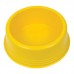 Comedouro plastico amarelo M 1,1L - Pollymer - 22x7cm 