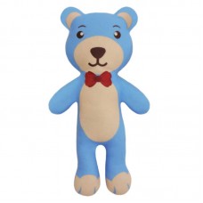 93025 - Brinquedo pelucia pocket urso azul - Super Pet - 17cm