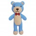 Brinquedo pelucia pocket urso azul - Super Pet - 17cm