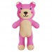 Brinquedo pelucia pocket urso rosa - Super Pet - 17cm