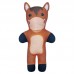 Brinquedo pelucia pocket burrinho - Super Pet - 17cm 