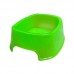 Comedouro plastico square neon verde 300ml - Avipet - 14,3x12,9x5cm