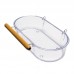 Banheira Plastica Oval com poleiro 400ml Cristal 6un- InjetFour-MEDIDAS: C16XA8XL4CM