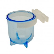 93459 - Porta-Vitamina Plastico Azul com presilha cristal 14ml - INJETFOUR - com 12 unidades