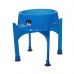 Comedouro plastico c/suporte Colors Azul 750ml M - Lilopety - MEDIDAS:C27XL27XA24CM