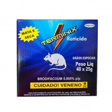 93629 - Raticida terminix azul 25g - Agrimax - com 40 unidades