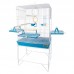 Viveiro arame Confort Triplex Azul - Jel Plast - MEDIDAS: COMP:57CM - ALT:101CM - LAR:38CM