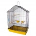 Gaiola arame teto plastico Pet Piu Preto/Amarelo -Jel Plast-MEDIDAS: COMP:45CM - ALT:60CM -LARG:27CM