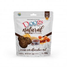 93805 - Biscoito P/Cães Cookie Integral Cereais Alfarroba e Mel 150g  - Doogs Pet - AUXILIA NA HIGIENE BUCAL