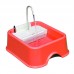 Fonte plastico Quadrada Vermelho Bivolt - Furacao Pet - Capacidade 3 Litros