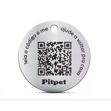 93896 - Placa de identificacao pet com alerta via whatsapp - PitPet
