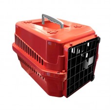 93954 - Caixa de transporte Mec Box Vermelho com Preto N1 - Mec Pet - COMP:32CM X LARG:26CM X ALT22CM