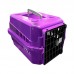 Caixa de transporte mec box lilas e preto N1 - Mec Pet - 32x26x22cm 