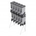 Movel dispenser hibrido cinza - Plast Pet - 10 unidades de 40L - 130x56x221cm 