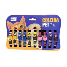 94354 - Coleira gato luxo com borracha - West Pets - cartela com 10 unidades