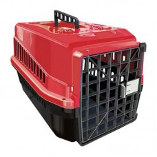 94458 - Caixa de transporte Mec Box Filhotes Vermelho N2 - Mec Pet - COMP:42CMXLARG:29CMXALT27CM