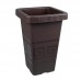 VASO PLAST GREGO QUADRADO 10L CAFE P*0