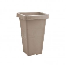 94687 - Vaso plastico grego quadrado areia 19,5L - Plasmont - 29,2x29,2x44,3cm