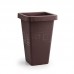 Vaso plastico grego quadrado cafe 19,5L - Plasmont - 29,2x29,2x44,3cm