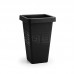 Vaso plastico grego quadrado preto 19,5L - Plasmont - 29,2x29,2x44,3cm