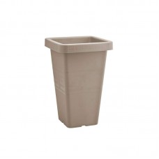 94696 - Vaso plastico grego quadrado areia 7L - Plasmont - 22x22x31cm