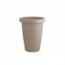 Vaso plastico grego redondo preto 11L - Plasmont - 28x35x28cm 