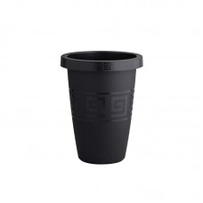 94703 - Vaso plastico grego redondo preto 11L - Plasmont - 28x35x28cm 