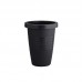Vaso plastico grego redondo preto 11L - Plasmont - 28x35x28cm 