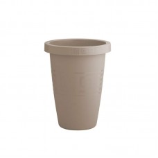 94704 - Vaso plastico grego redondo areia 14,5L - Plasmont - 30x30x38cm 