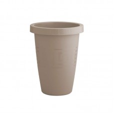 94707 - Vaso plastico grego redondo areia 21L - Plasmont - 34x34x44,5cm 