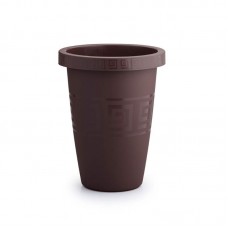94708 - Vaso plastico grego redondo cafe 21L - Plasmont - 34x34x44,5cm 