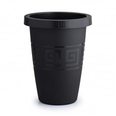 94712 - Vaso plastico grego redondo preto 32L - Plasmont - 37x37x52,1cm 