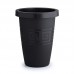 Vaso plastico grego redondo preto 32L - Plasmont - 37x37x52,1cm 