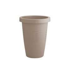 94713 - Vaso plastico grego redondo areia 5L - Plasmont - 21x27x21cm 