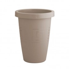 94716 - Vaso plastico grego redondo areia 7,5L - Plasmont - 24x31x24cm 