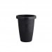 Vaso plastico grego redondo preto 7,5L - Plasmont - 24x31x24cm 