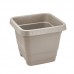 VASO PLAST QUADRADO EG 29L AREIA P*0