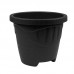 Vaso plastico redondo preto G 9L - Plasmont - 30,5x30,5x24,9cm