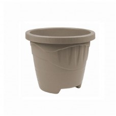 94796 - Vaso plastico redondo areia M 5L - Plasmont - 24,9x24,9x20,3cm