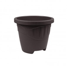 94797 - Vaso plastico redondo cafe M 5L - Plasmont - 24,9x24,9x20,3cm