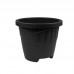 Vaso plastico redondo preto M 5L - Plasmont - 24,9x24,9x20,3cm