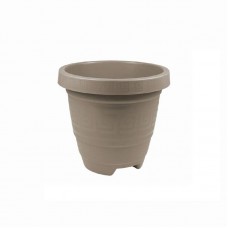 94802 - Vaso plastico redondo areia PP 650ml - Plasmont - 13,3x13,3x9,8cm