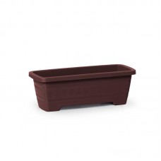 94815 - Vaso plastico retangular cafe P 1,6L - Plasmont - 26,8x11x9,2cm