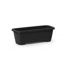 94816 - Vaso plastico retangular preto P 1,6L - Plasmont - 26,8x11x9,2cm