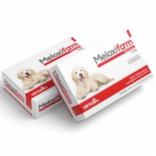 94836 - Anti-inflamatorio meloxifarm 1mg 10 comprimidos - Vet Farmos - cães acima de 12 meses