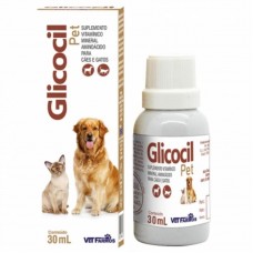94843 - Suplemento vitaminico glicocil pet 30ml - Vet Farmos - para cães e gatos