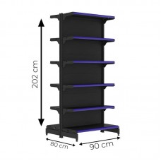 94961 - GONDOLA ACO FIT INIC CENTR PR 40KG 2.02M P*0